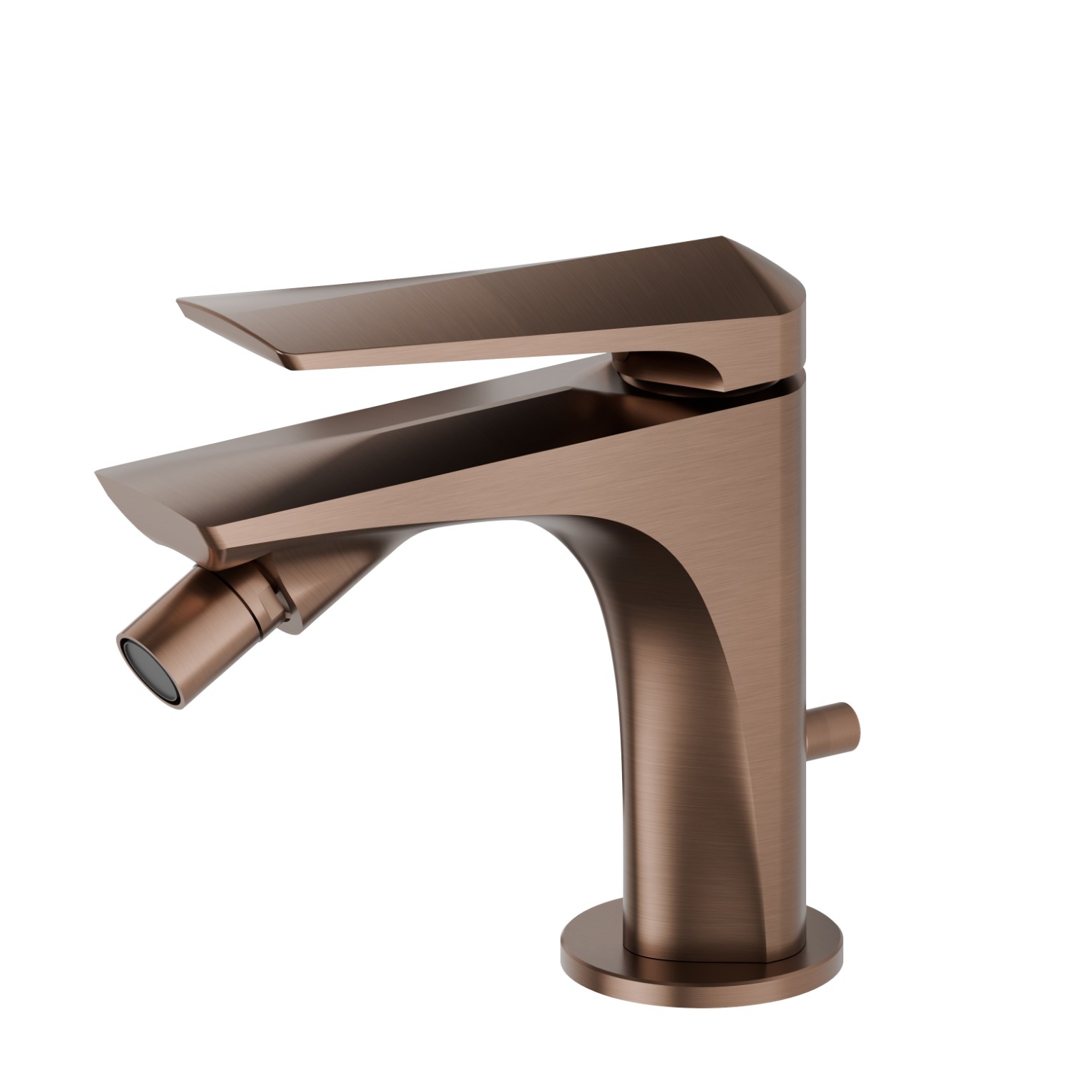 Single lever bidet mixer - finish PVD Brushed Copper Bronze