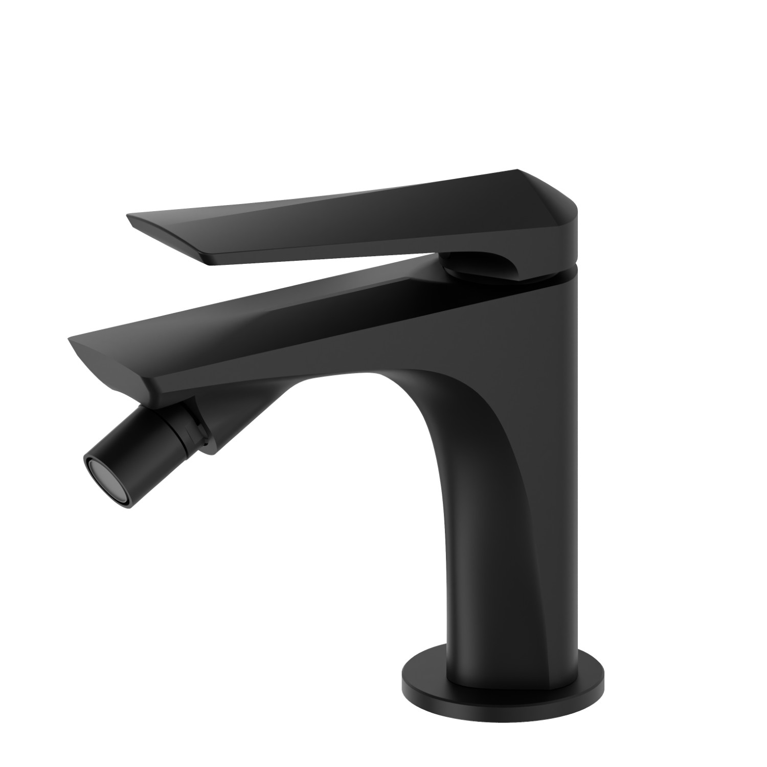 Miscelatore monocomando per bidet - finitura Nero opaco