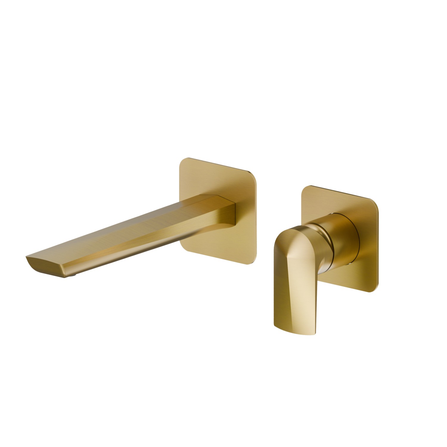 Single lever wall mixer group  - finish PVD Brushed Gold