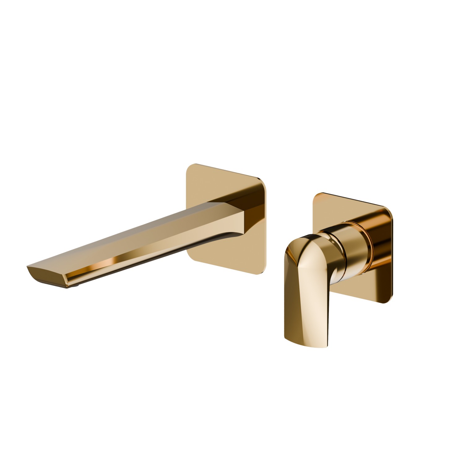 Single lever wall mixer group  - finish PVD Glossy Gold