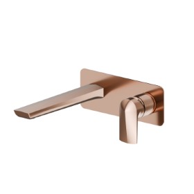Single lever wall mixer group - finish PVD Copper Bronze