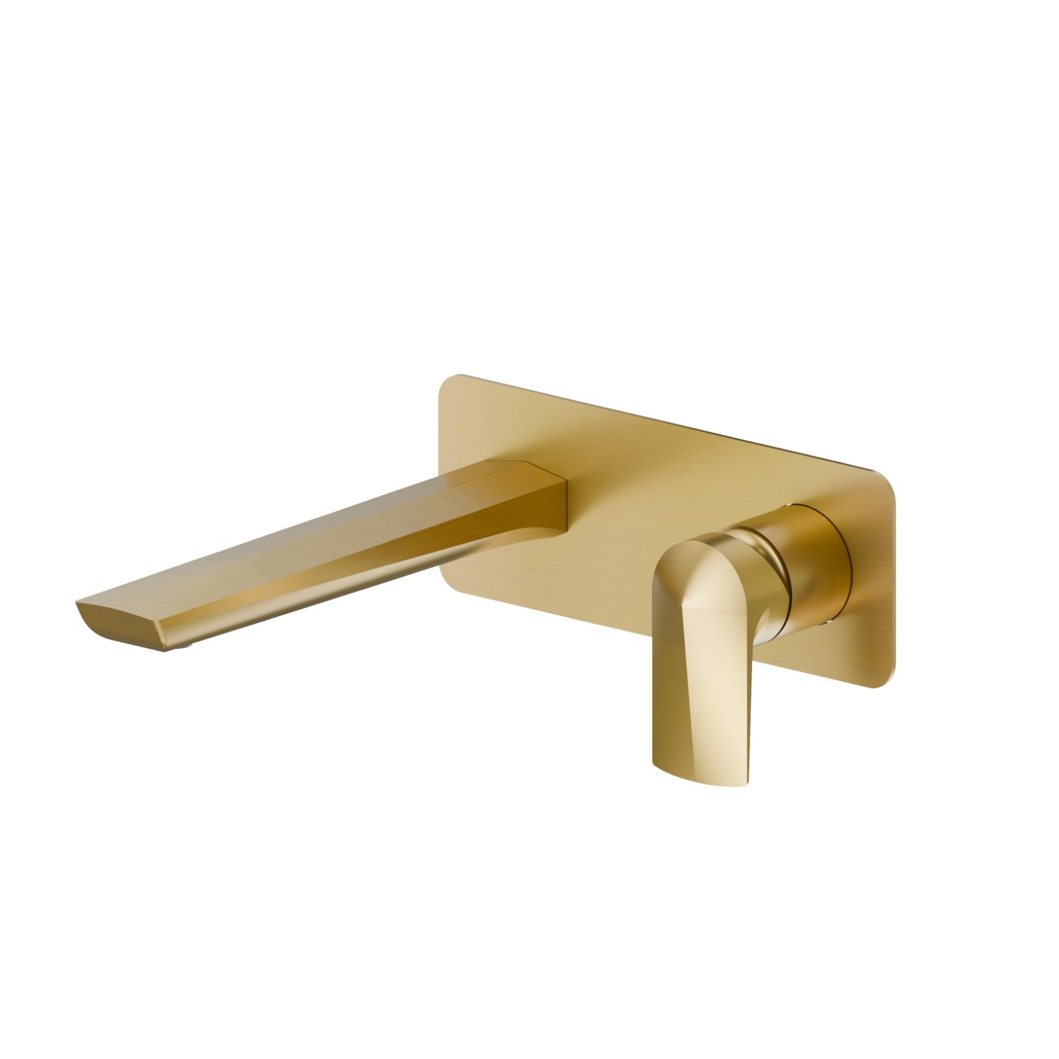 Single lever wall mixer group - finish PVD Brushed Gold