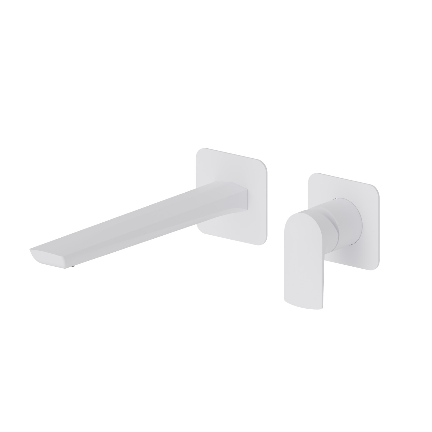 Single lever wall mixer group - finish Matt White