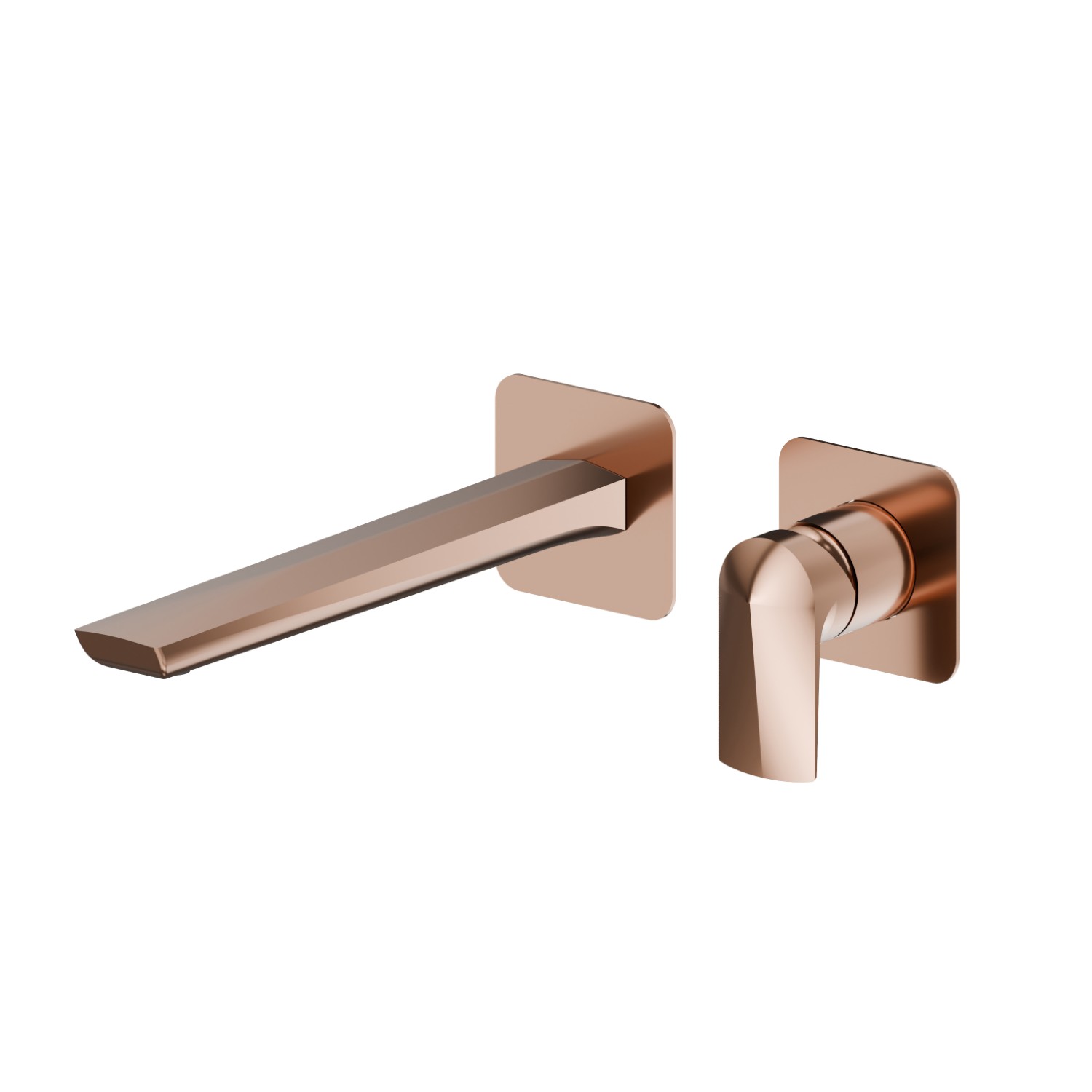 Single lever wall mixer group - finish PVD Copper Bronze