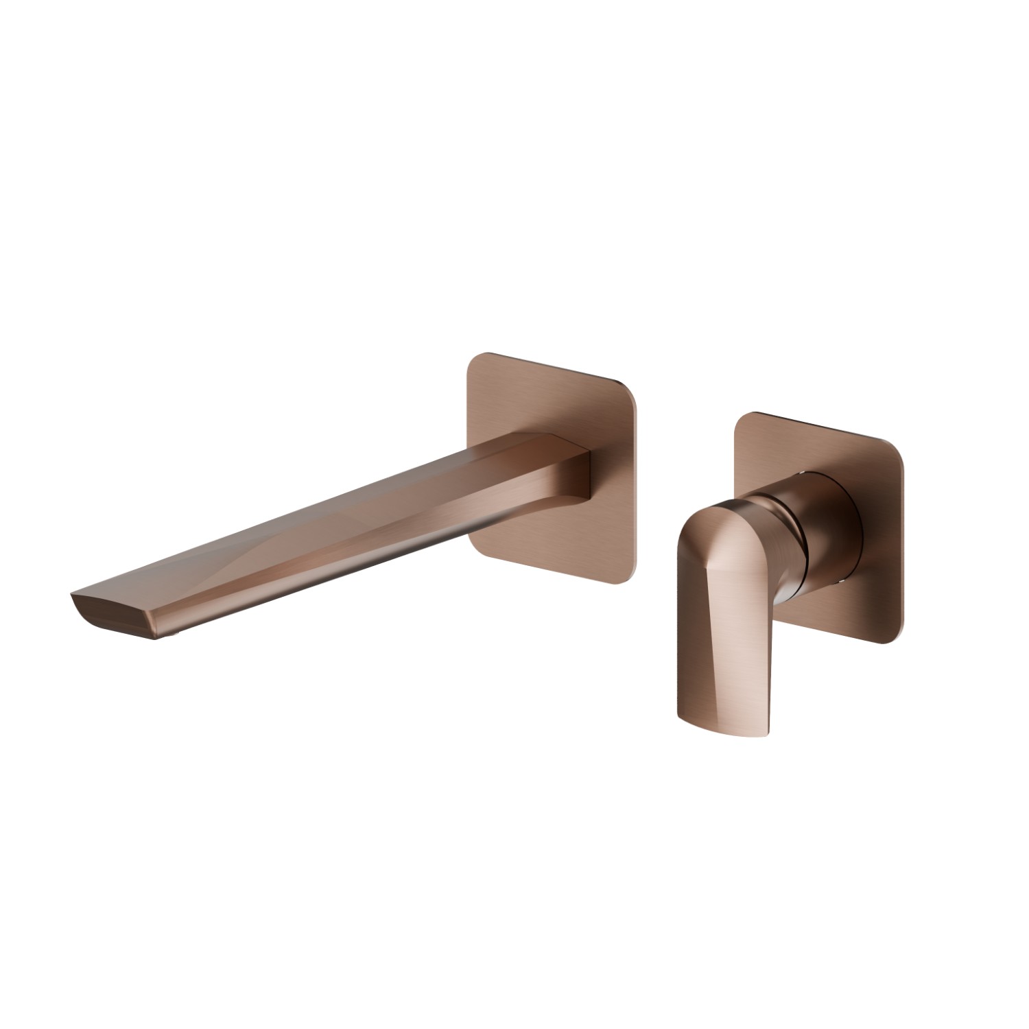 Single lever wall mixer group - finish PVD Brushed Copper Bronze