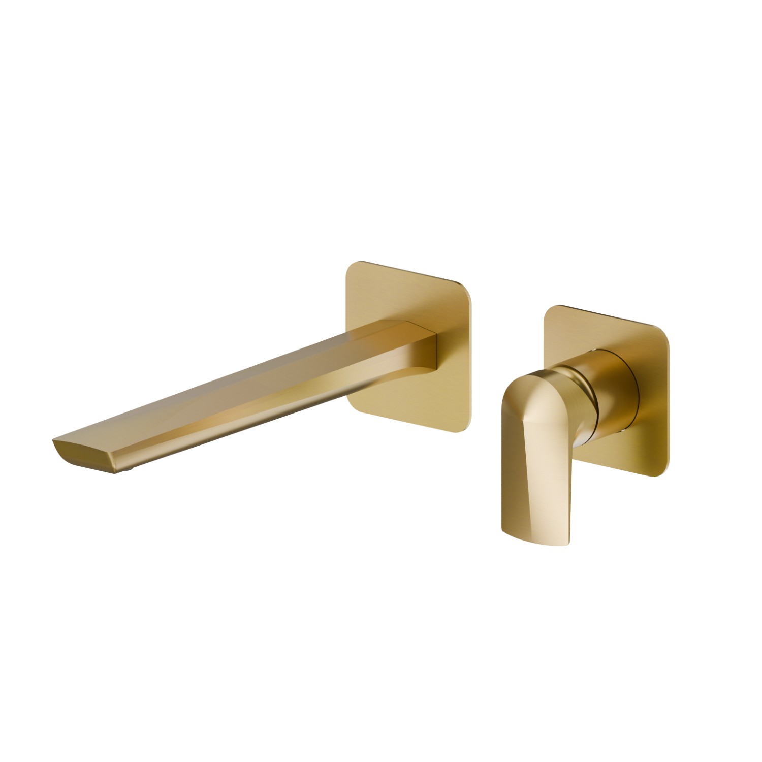 Single lever wall mixer group - finish PVD Brushed Gold