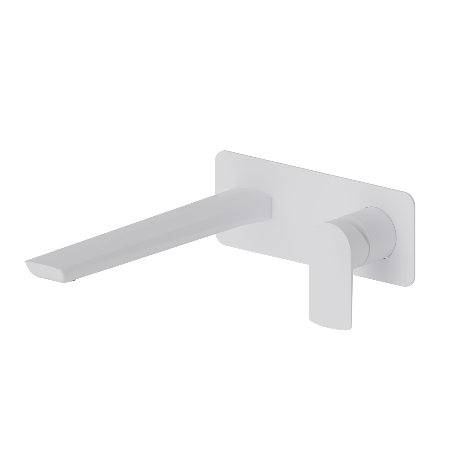 Single lever wall mixer group  - finish Matt White