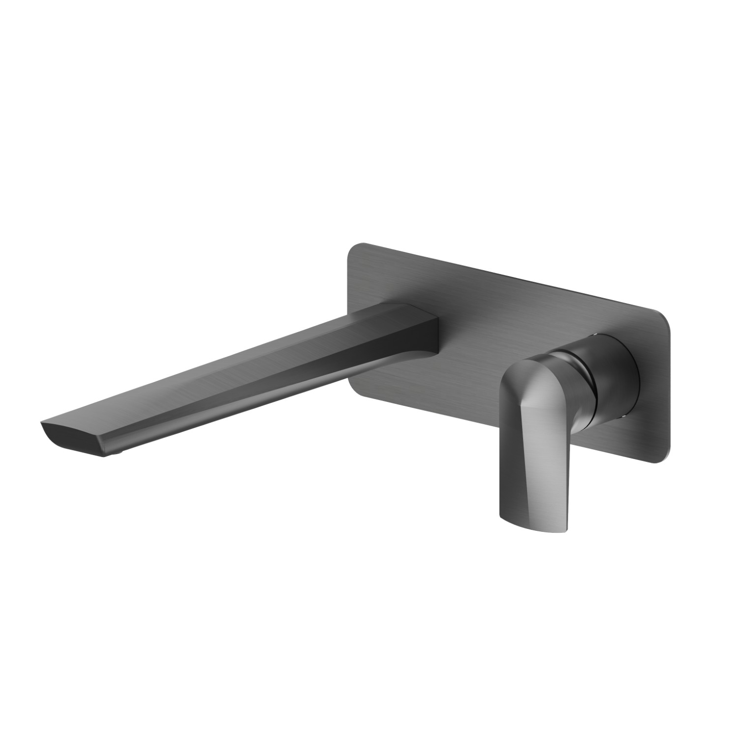 Single lever wall mixer group  - finish PVD Brushed Gun Metal