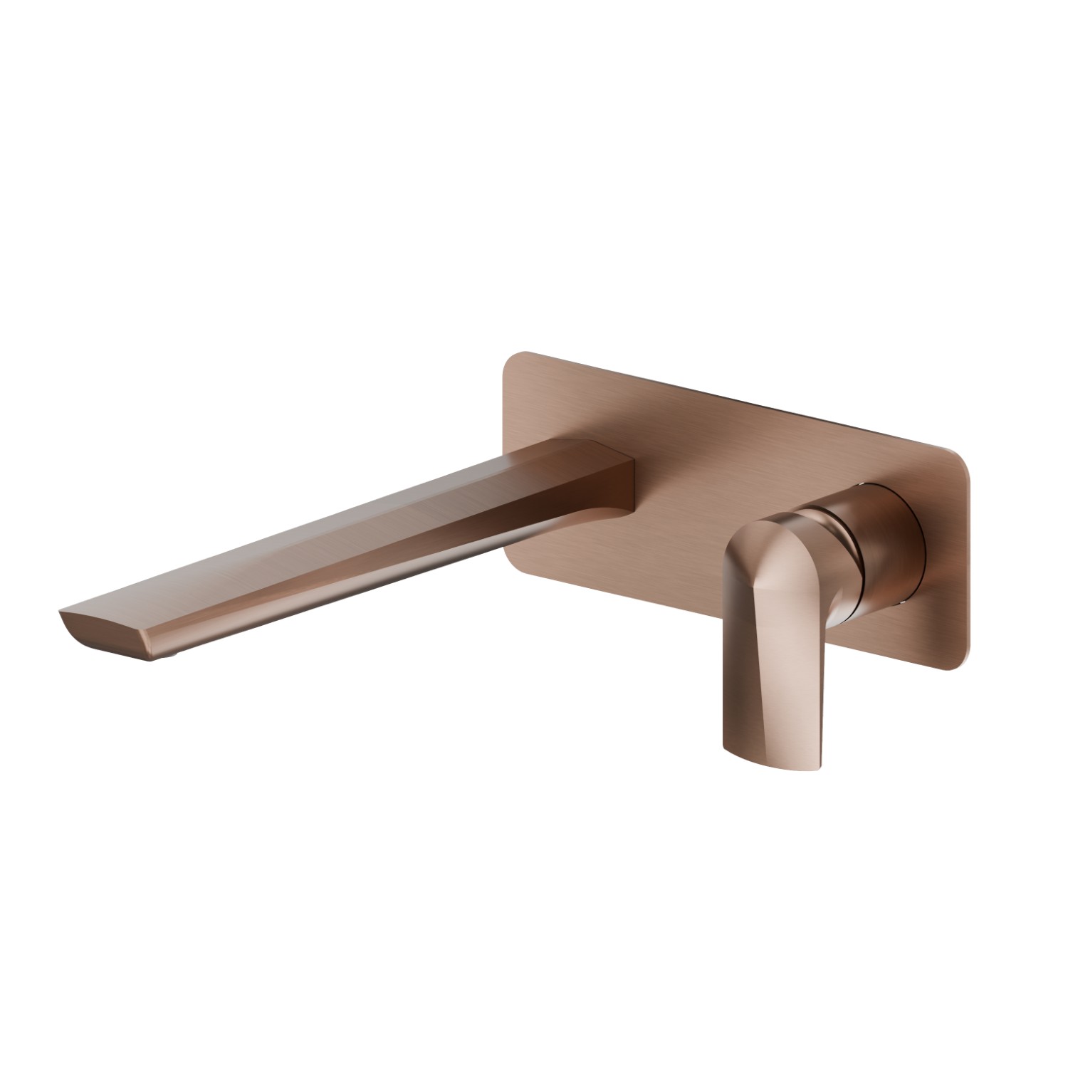 Single lever wall mixer group  - finish PVD Brushed Copper Bronze