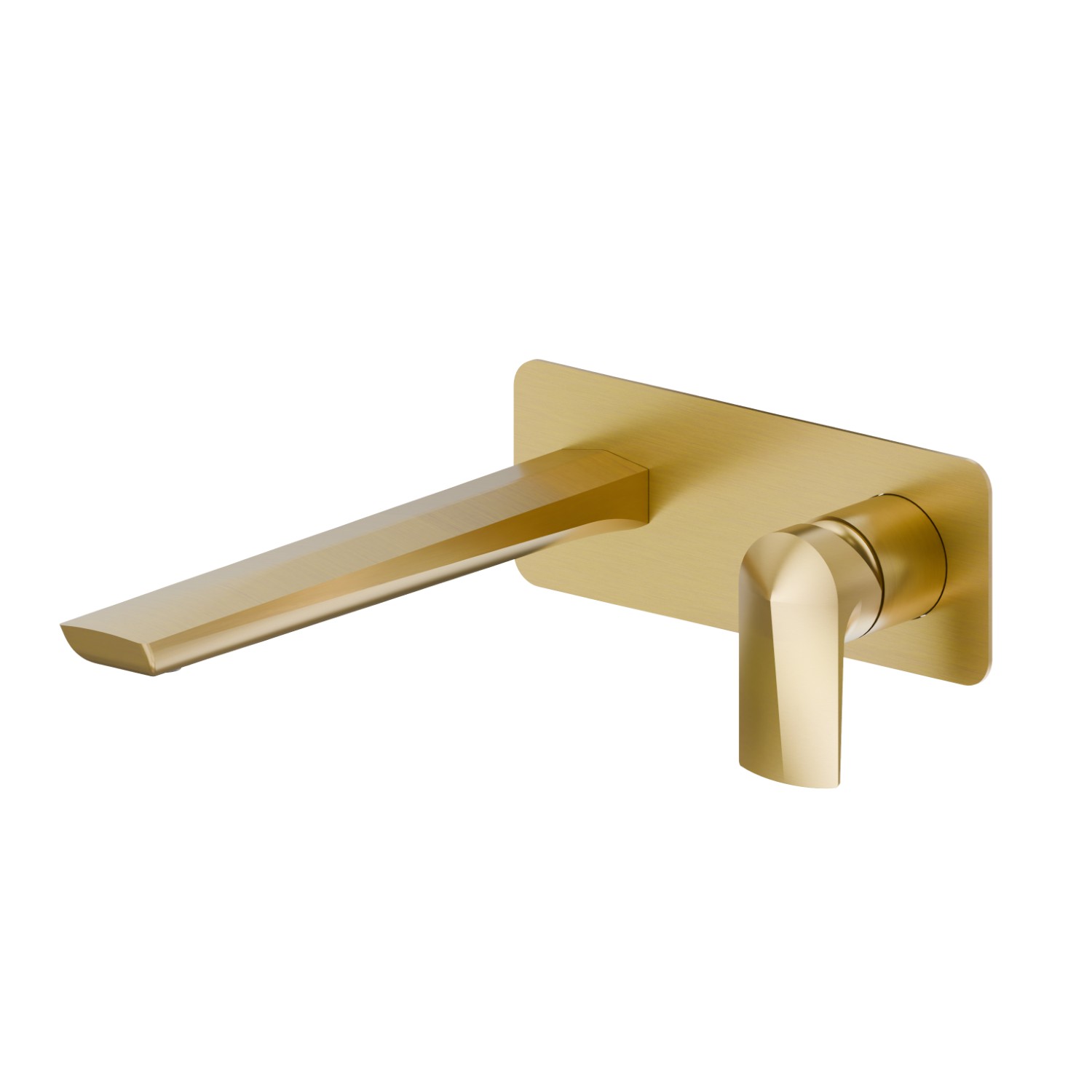 Single lever wall mixer group  - finish PVD Brushed Gold
