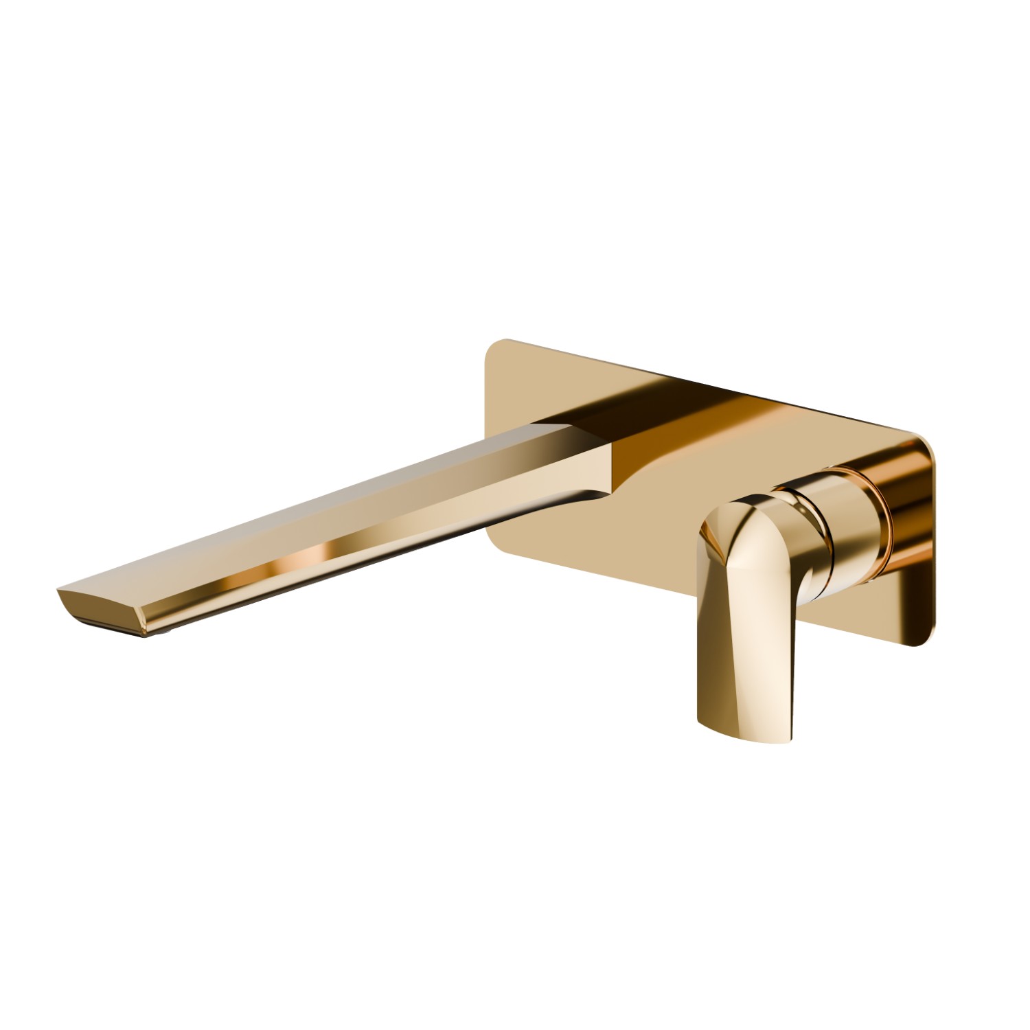 Single lever wall mixer group  - finish PVD Glossy Gold