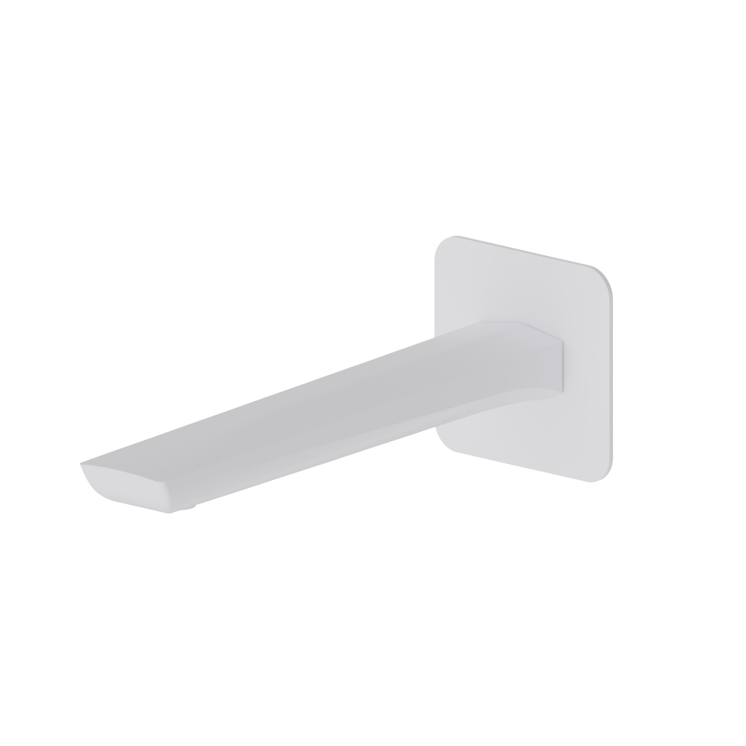 Wall spout for basin group - finish Matt White