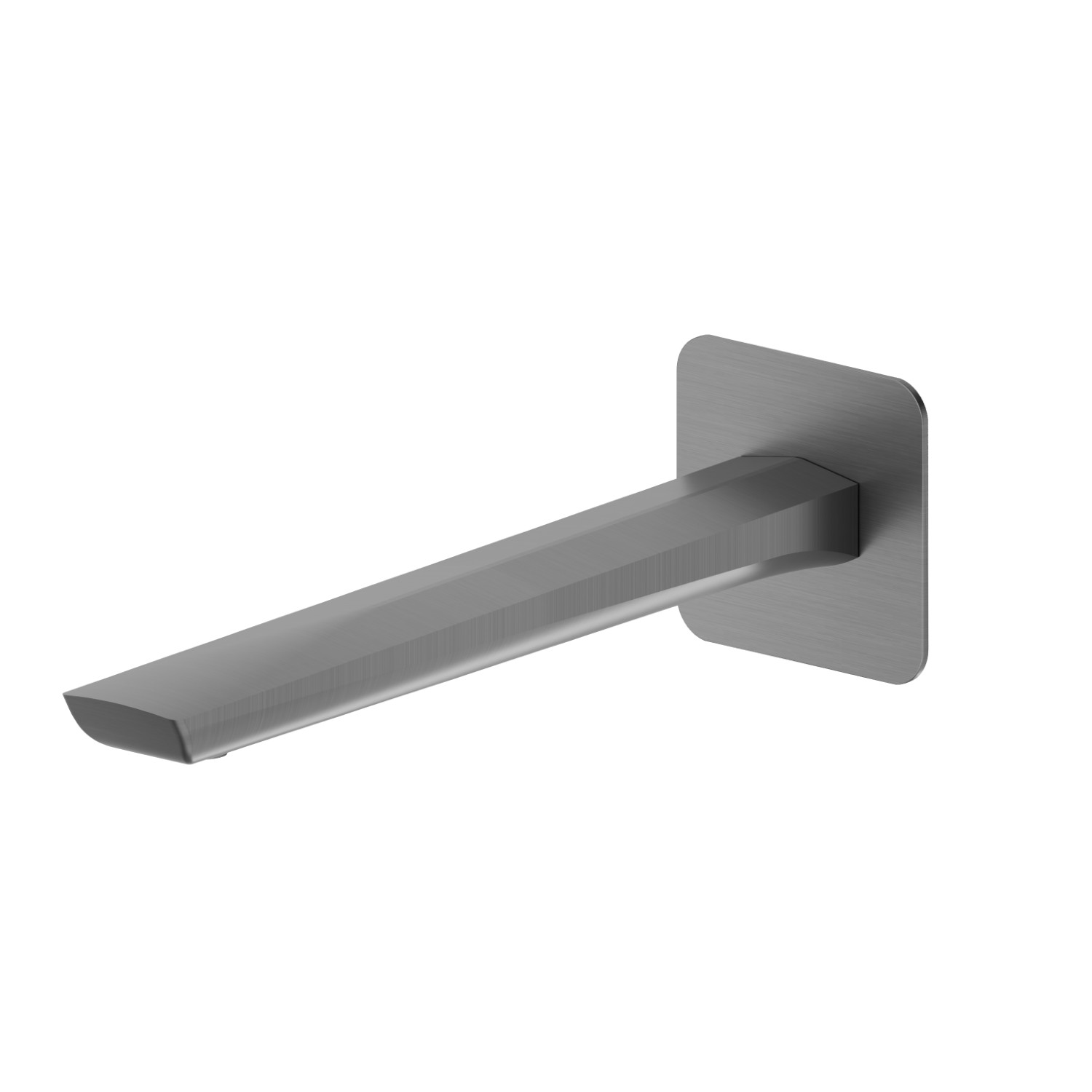 Wall spout for basin group - finish PVD Brushed Gun Metal