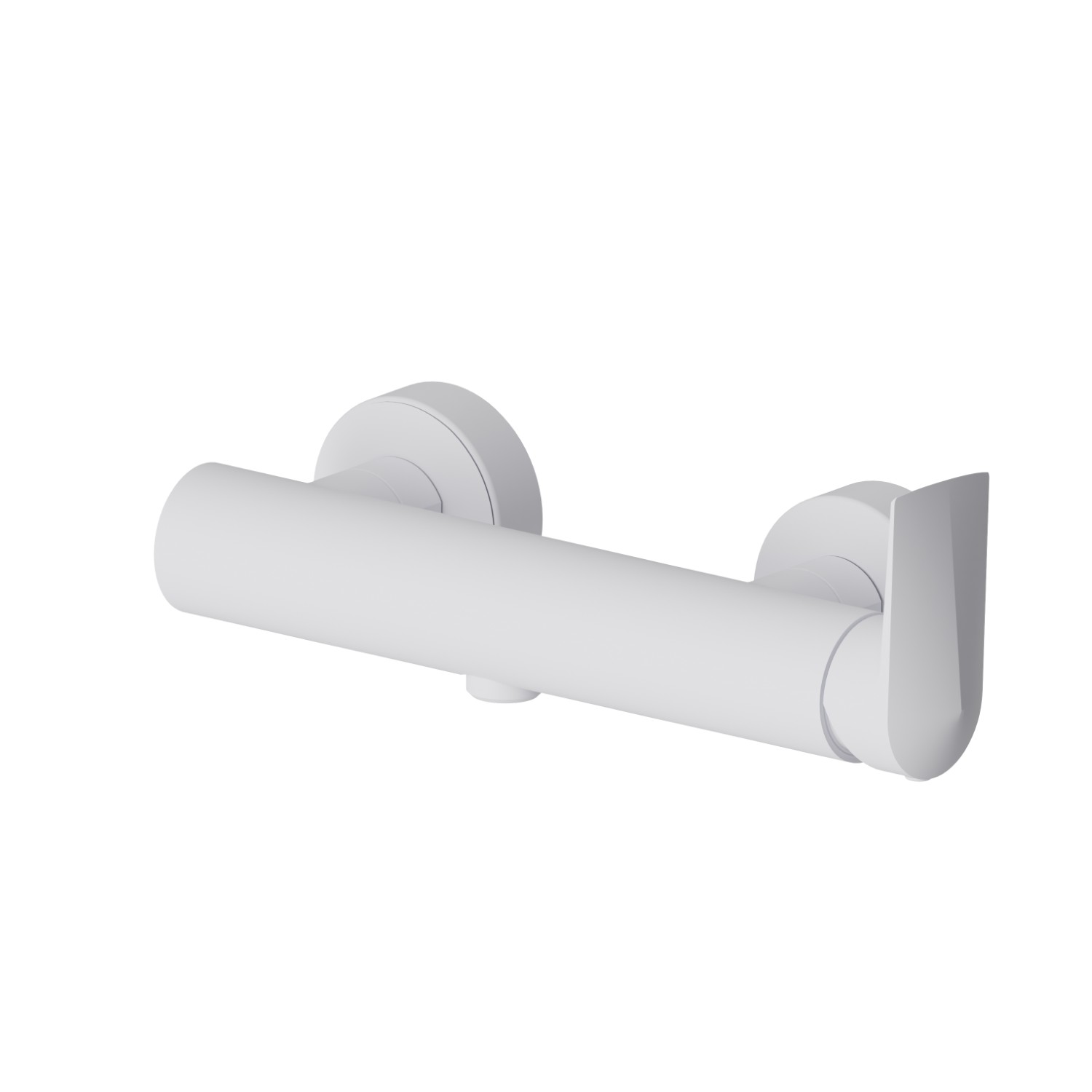 Single lever exposed shower mixer - finish Matt White
