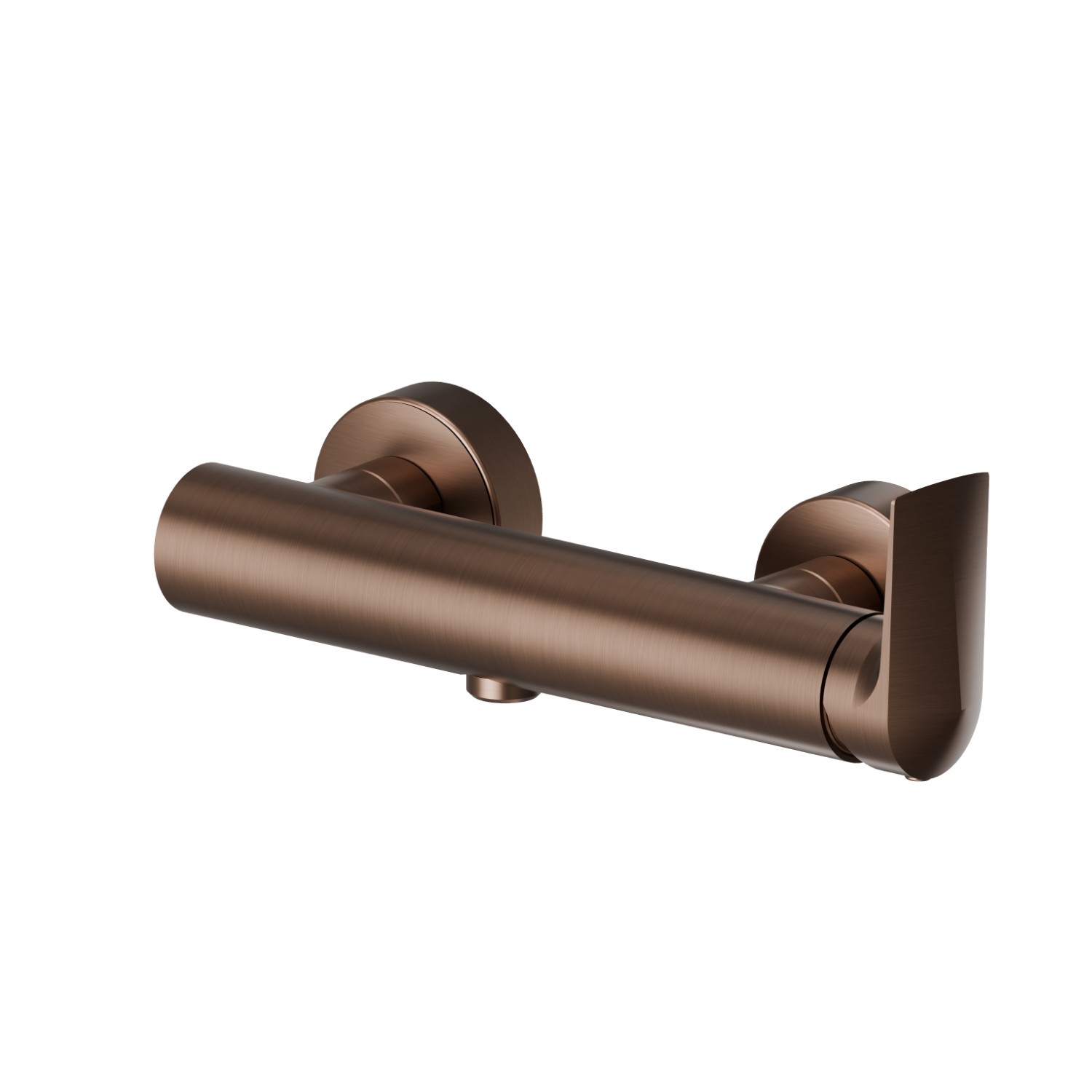 Single lever exposed shower mixer - finish PVD Brushed Copper Bronze