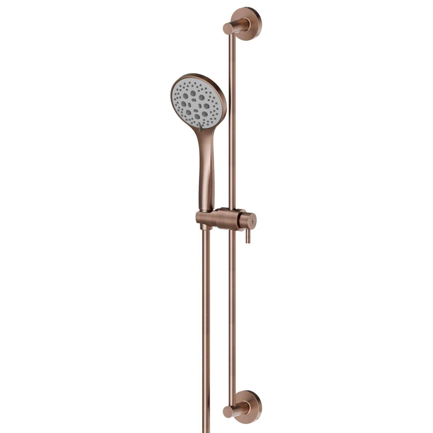 Complete shower set, with 3-jet ABS hand shower, L=150 cm flexible - finish PVD Brushed Copper Bronze