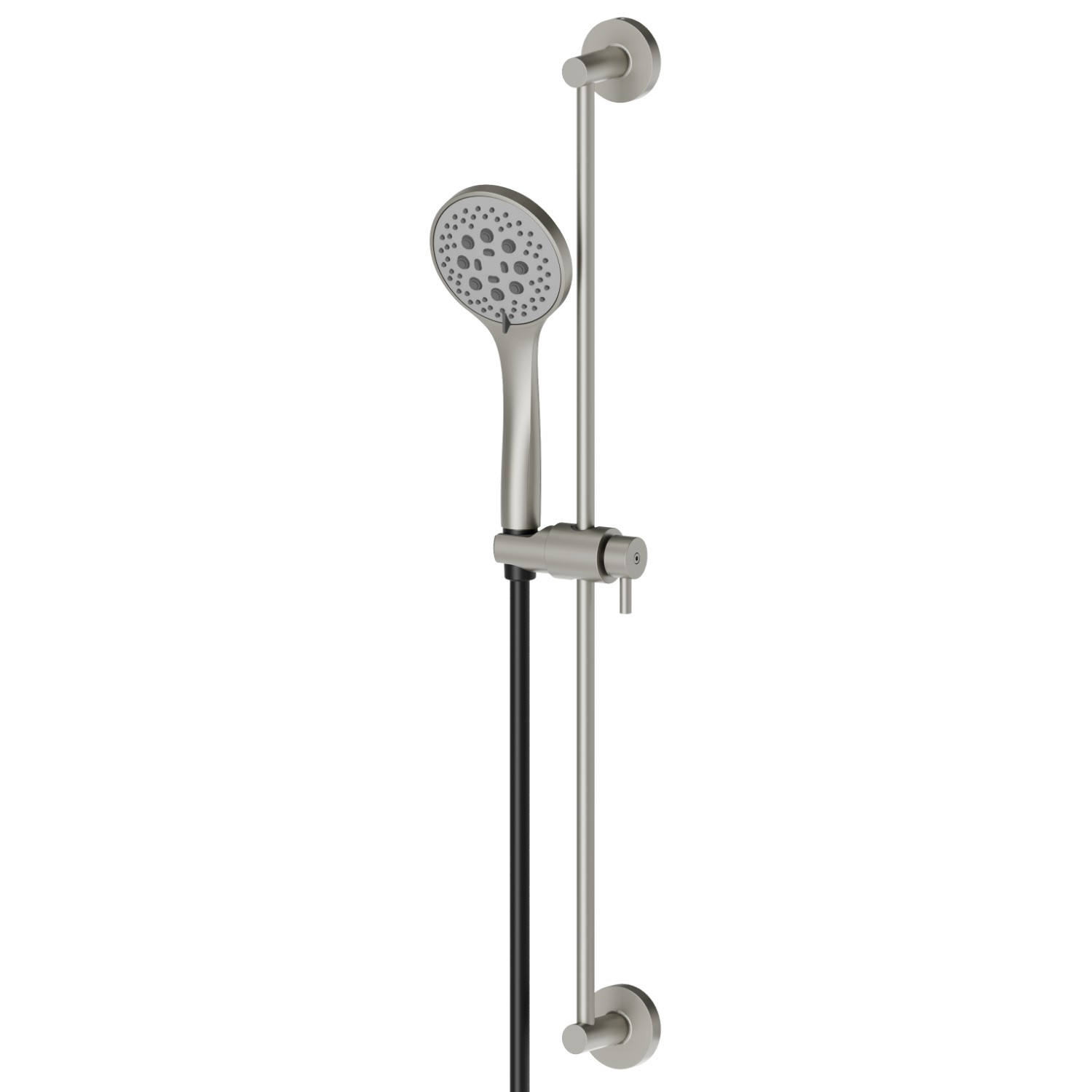 Complete shower set, with 3-jet ABS hand shower, L=150 cm flexible - finish Titanium Satin