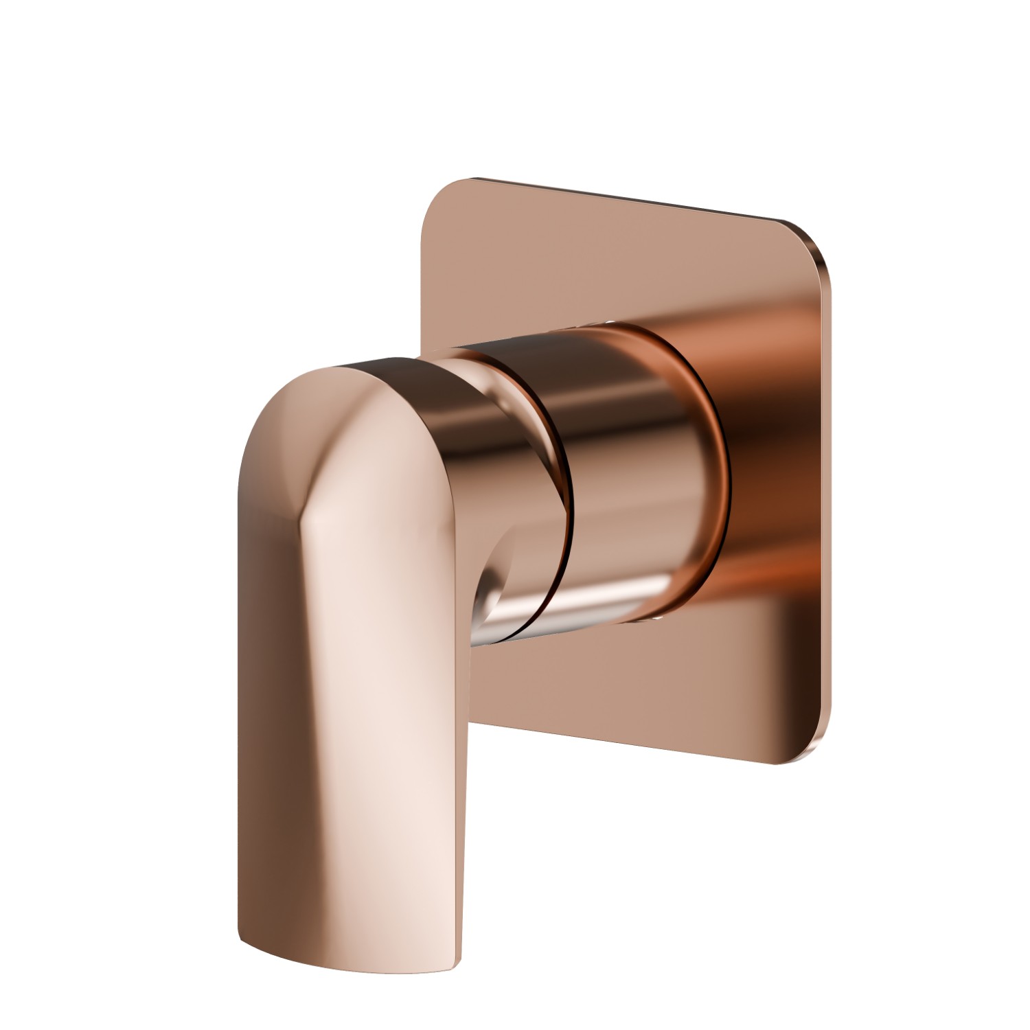 Mitigeur mécanique à encastrer, à utiliser avec un inverseur 3 sorties sans arrêts. Façade murale - finition PVD Copper Bronze