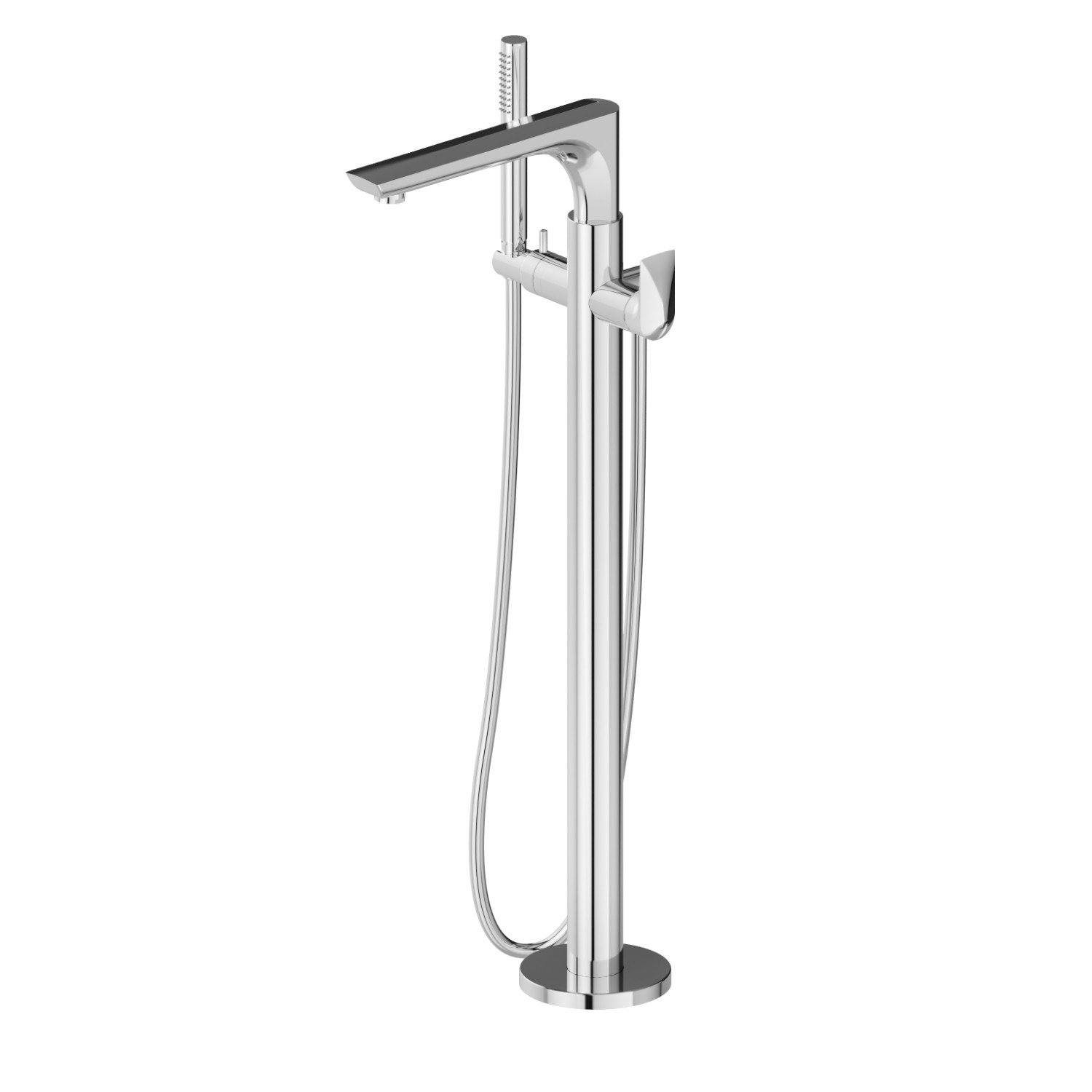 Floor mounted bath group - finish Chrome