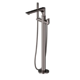Floor mounted bath group - finish PVD Gun Metal