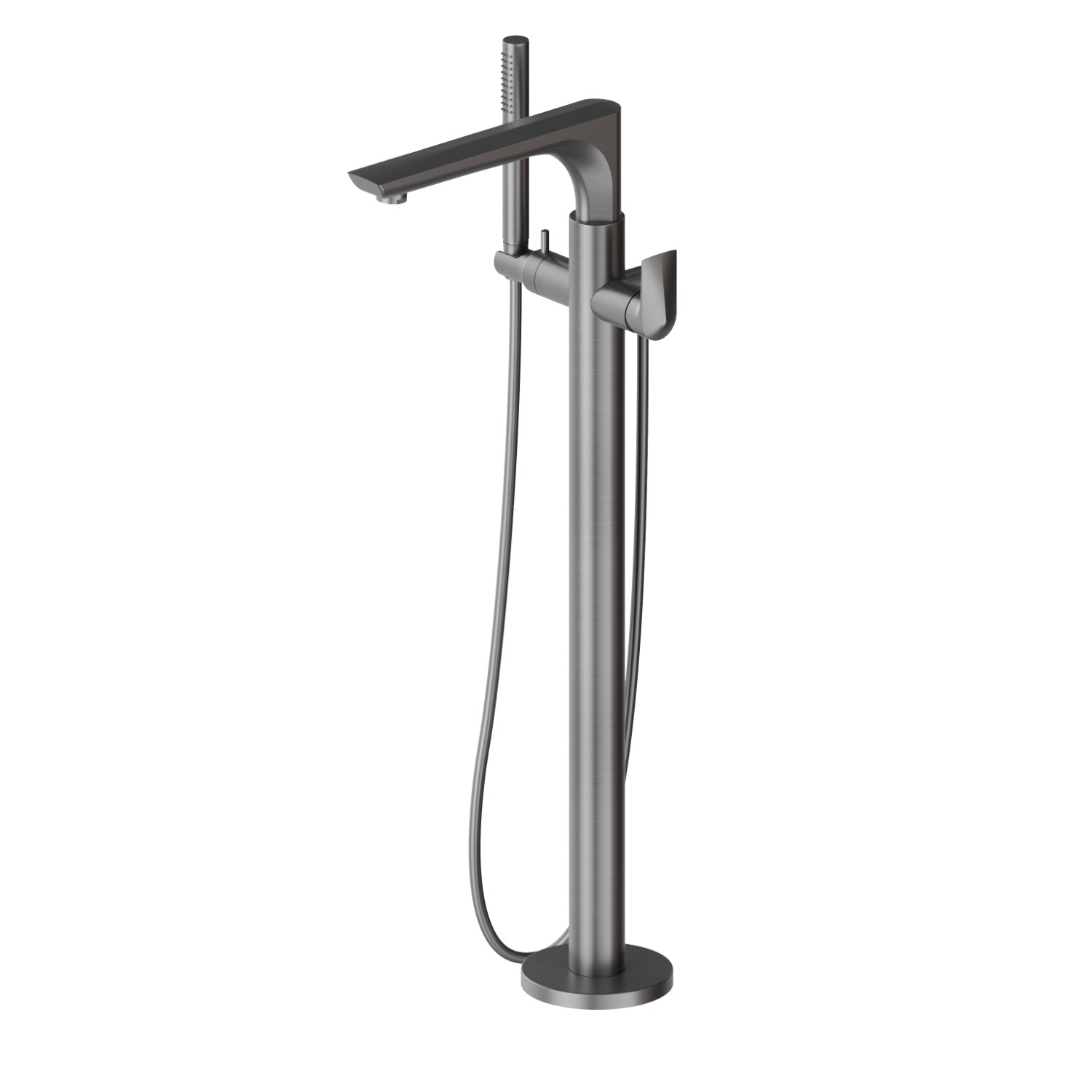 Floor mounted bath group - finish PVD Brushed Gun Metal
