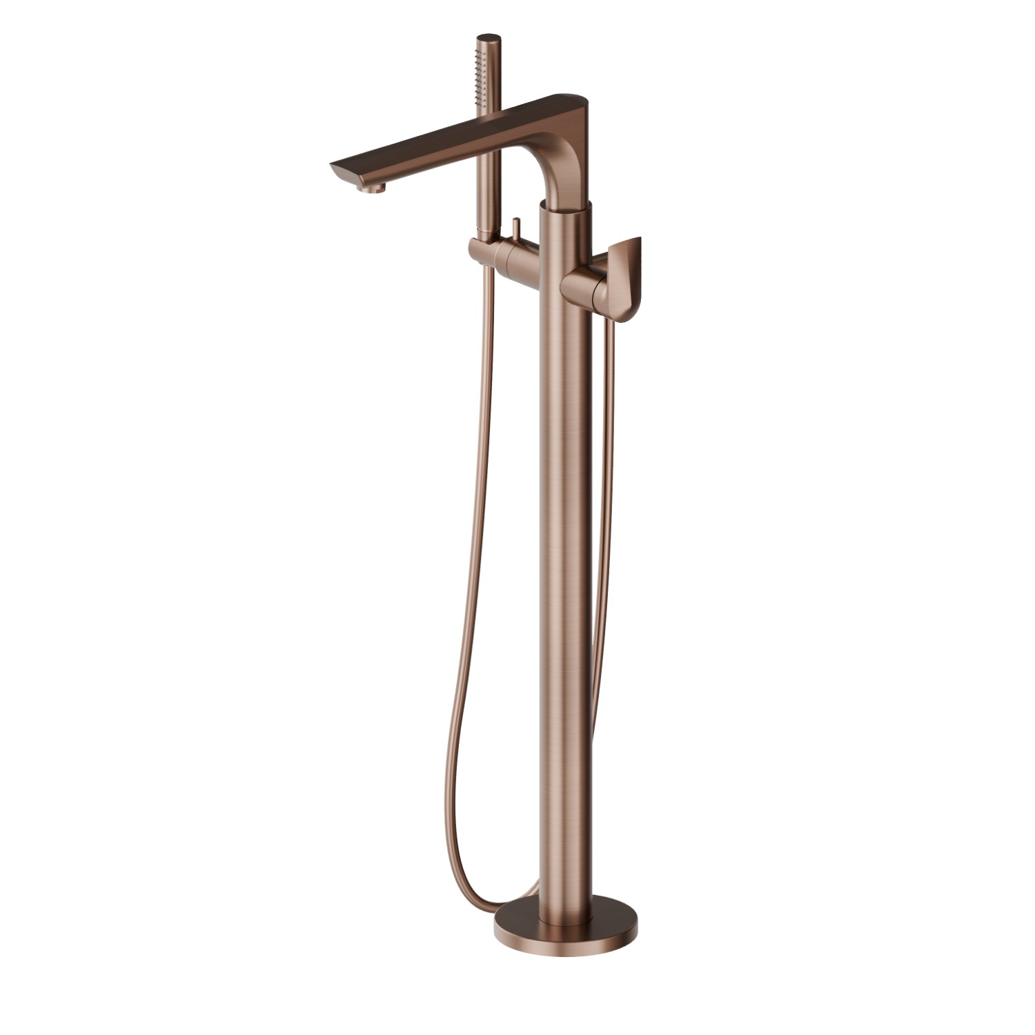 Floor mounted bath group - finish PVD Brushed Copper Bronze