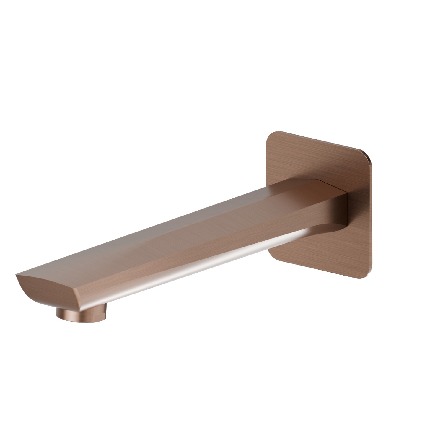 Wall spout for bath group with 1/2” connection - finish PVD Brushed Copper Bronze