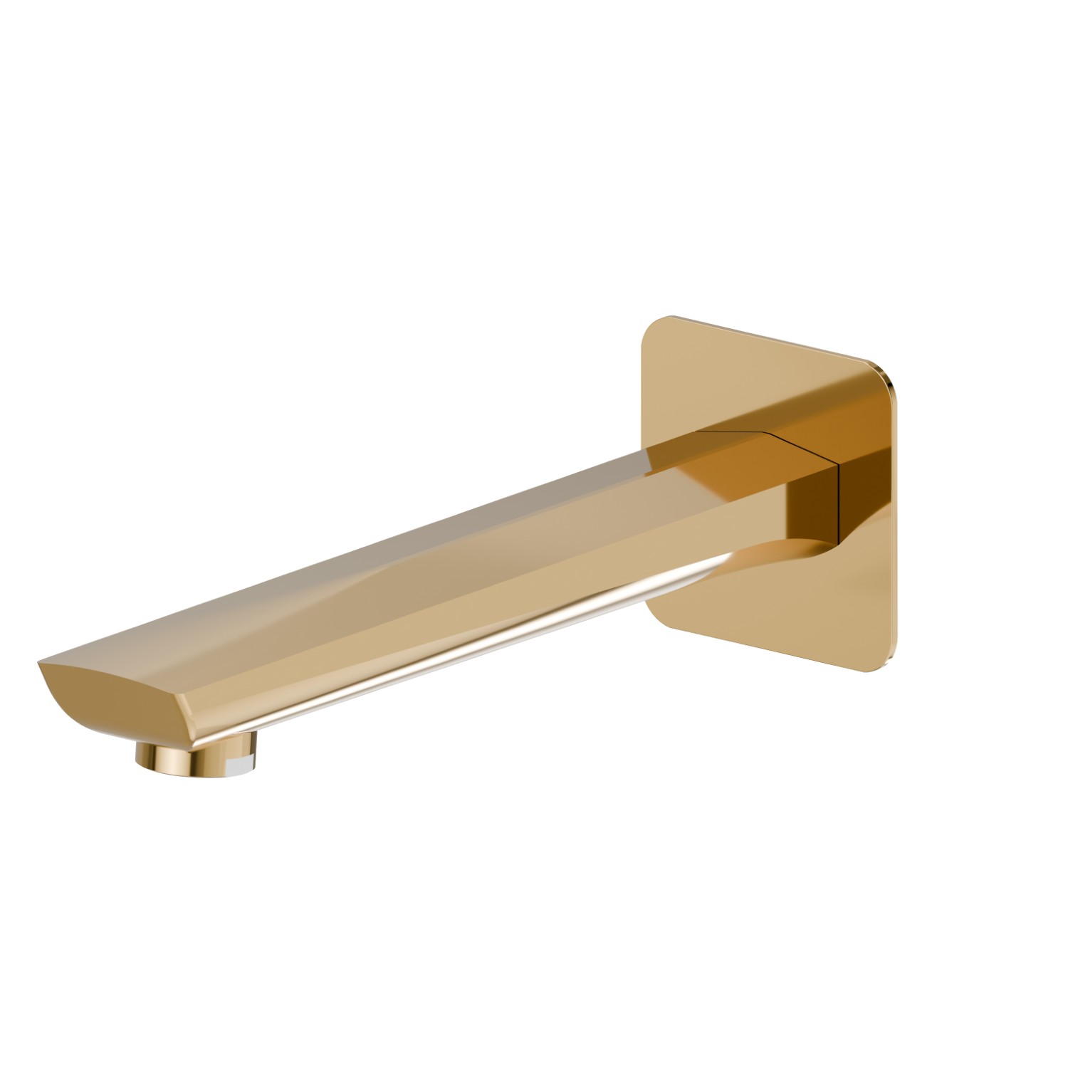 Wandmontierter Auslauf für Wannenbatterie mit 1/2”-Anschluss - oberfläche PVD Glossy Gold