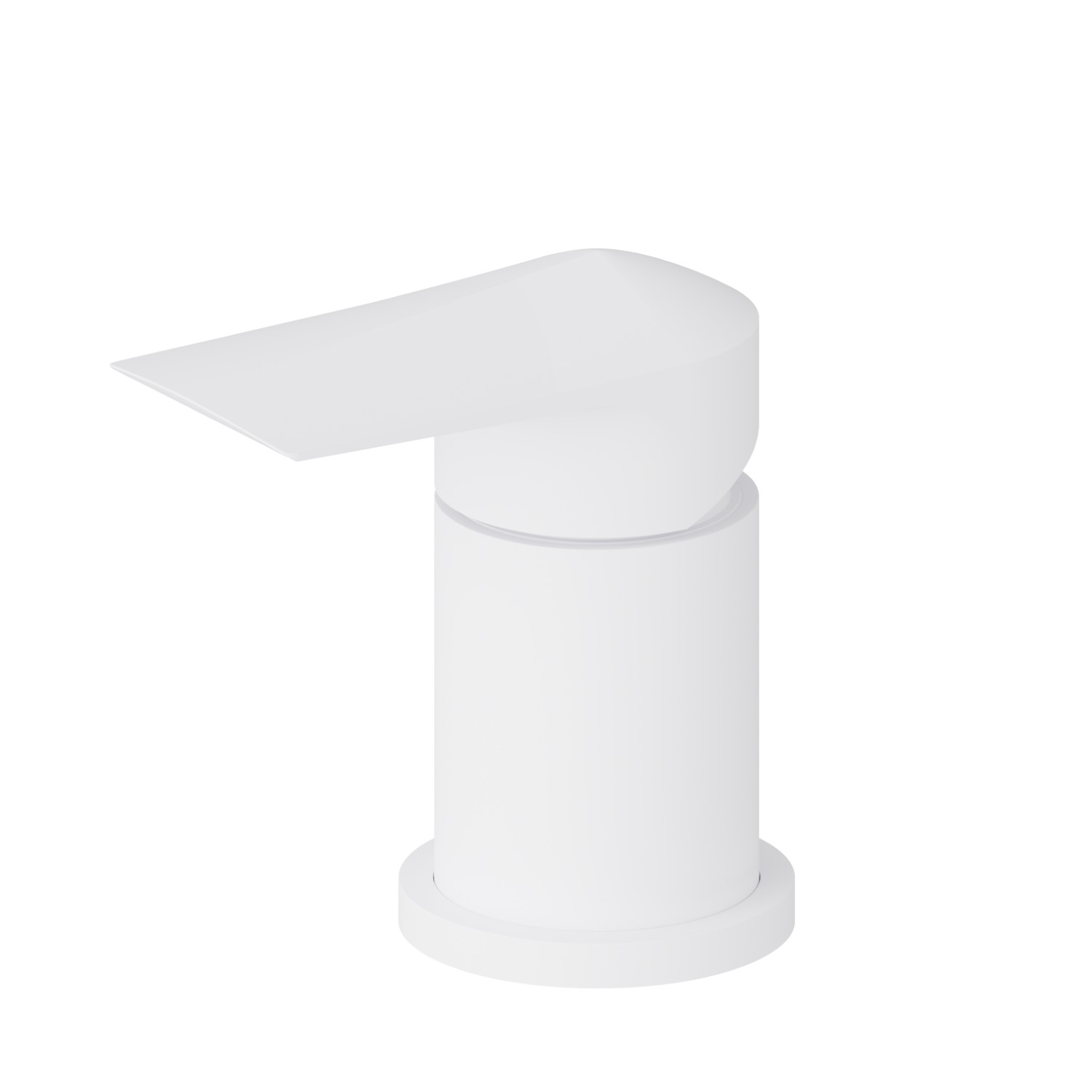 Deck-mounted mixer - finish Matt White