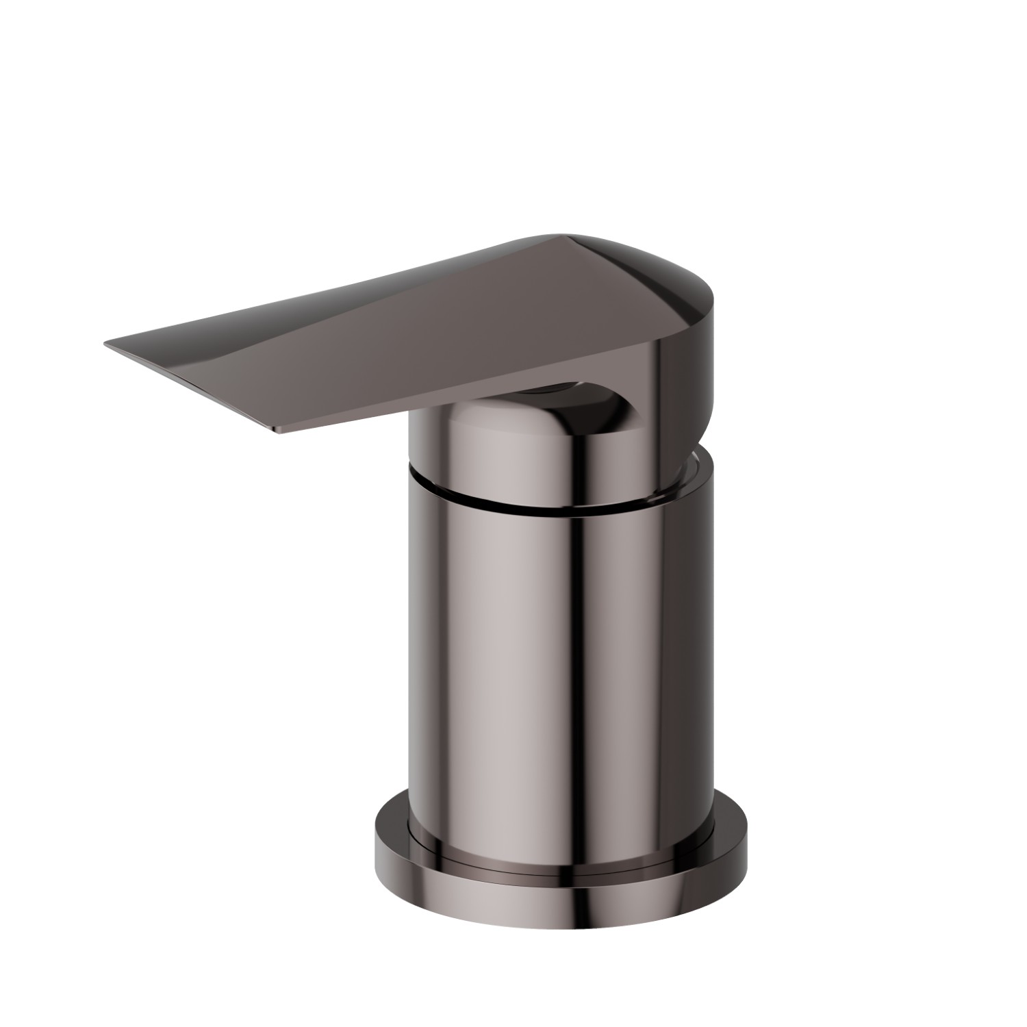 Deck-mounted mixer - finish PVD Gun Metal