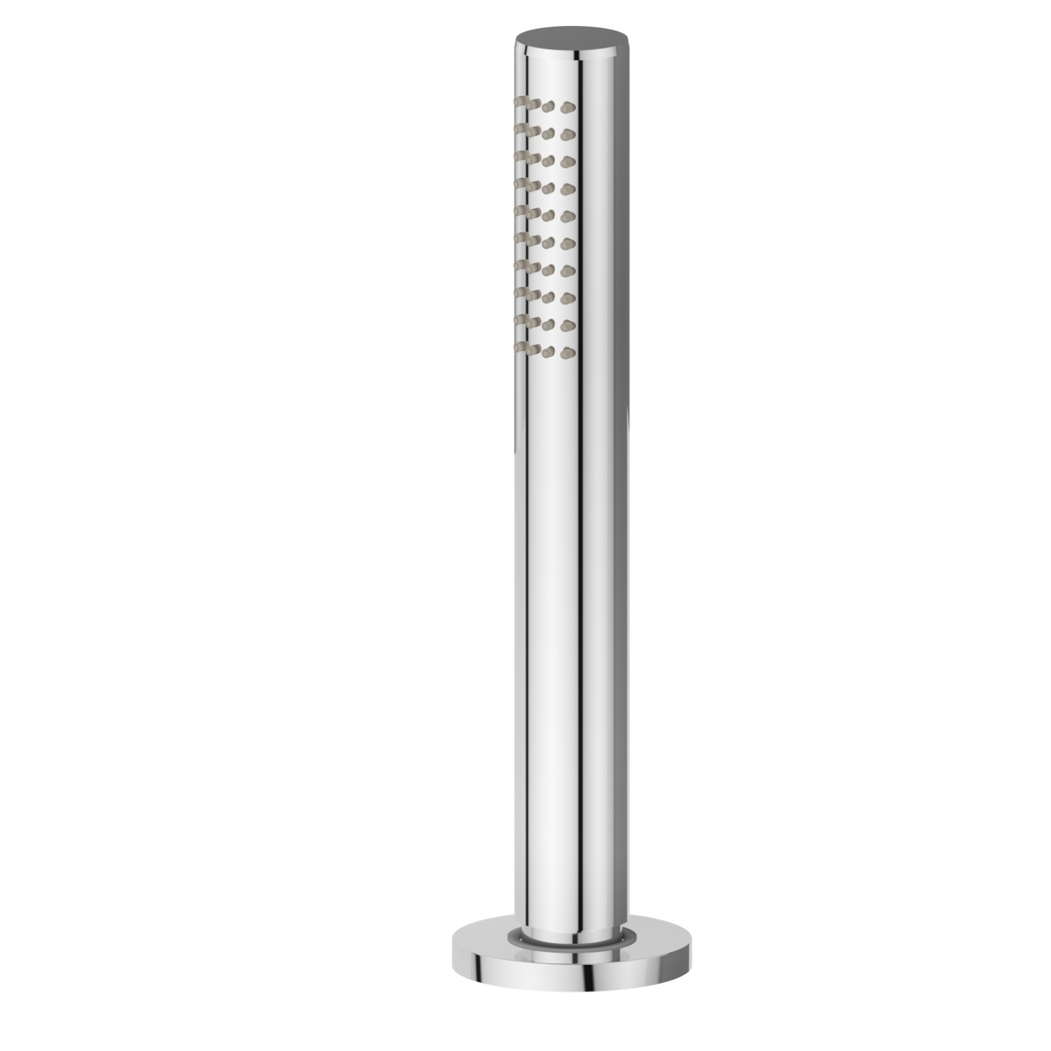 Complete hand brass shower set for deck-mounted set - finish Chrome