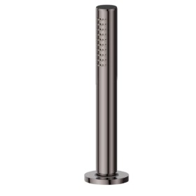 Complete hand brass shower set for deck-mounted set - finish PVD Gun Metal