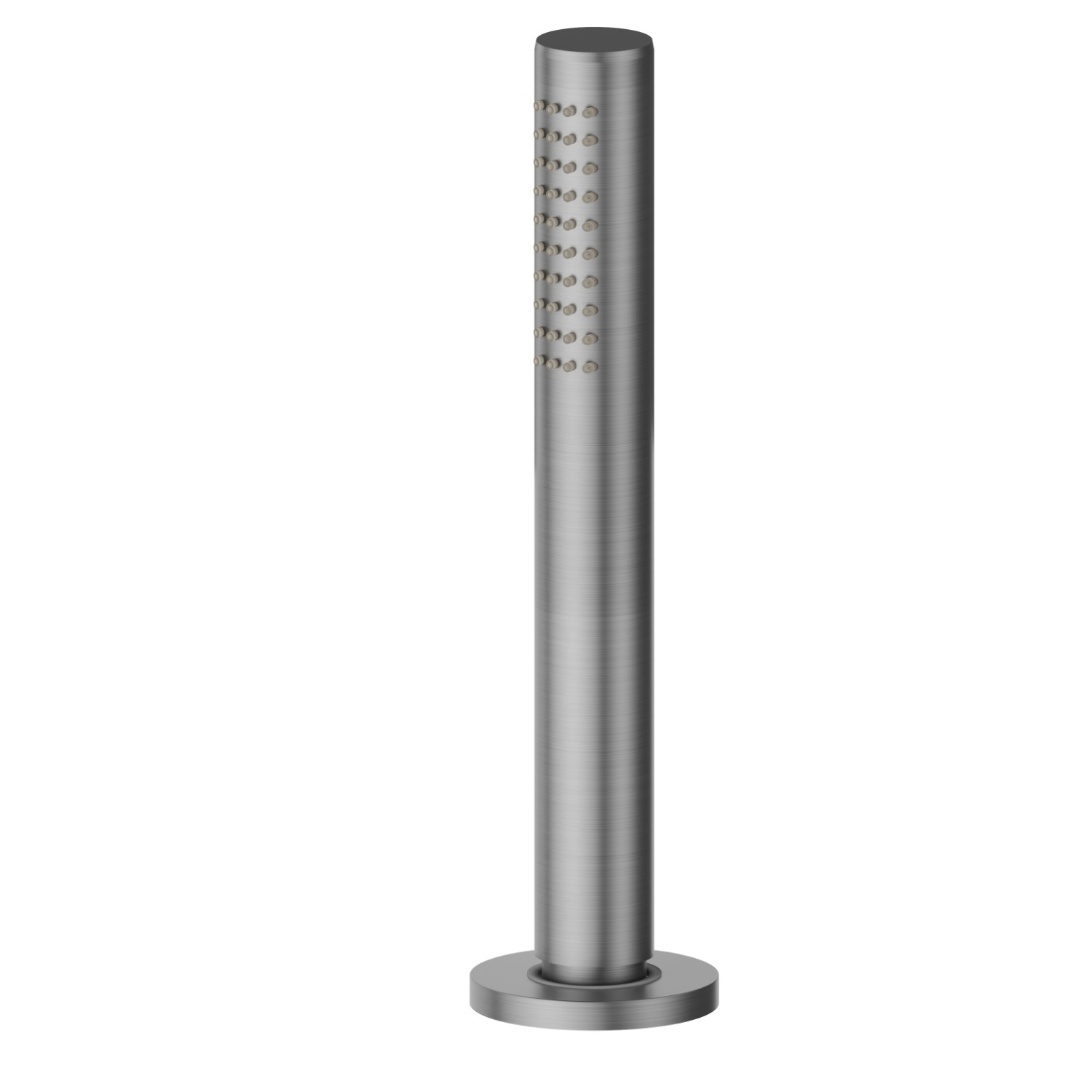 Complete hand brass shower set for deck-mounted set - finish PVD Brushed Gun Metal