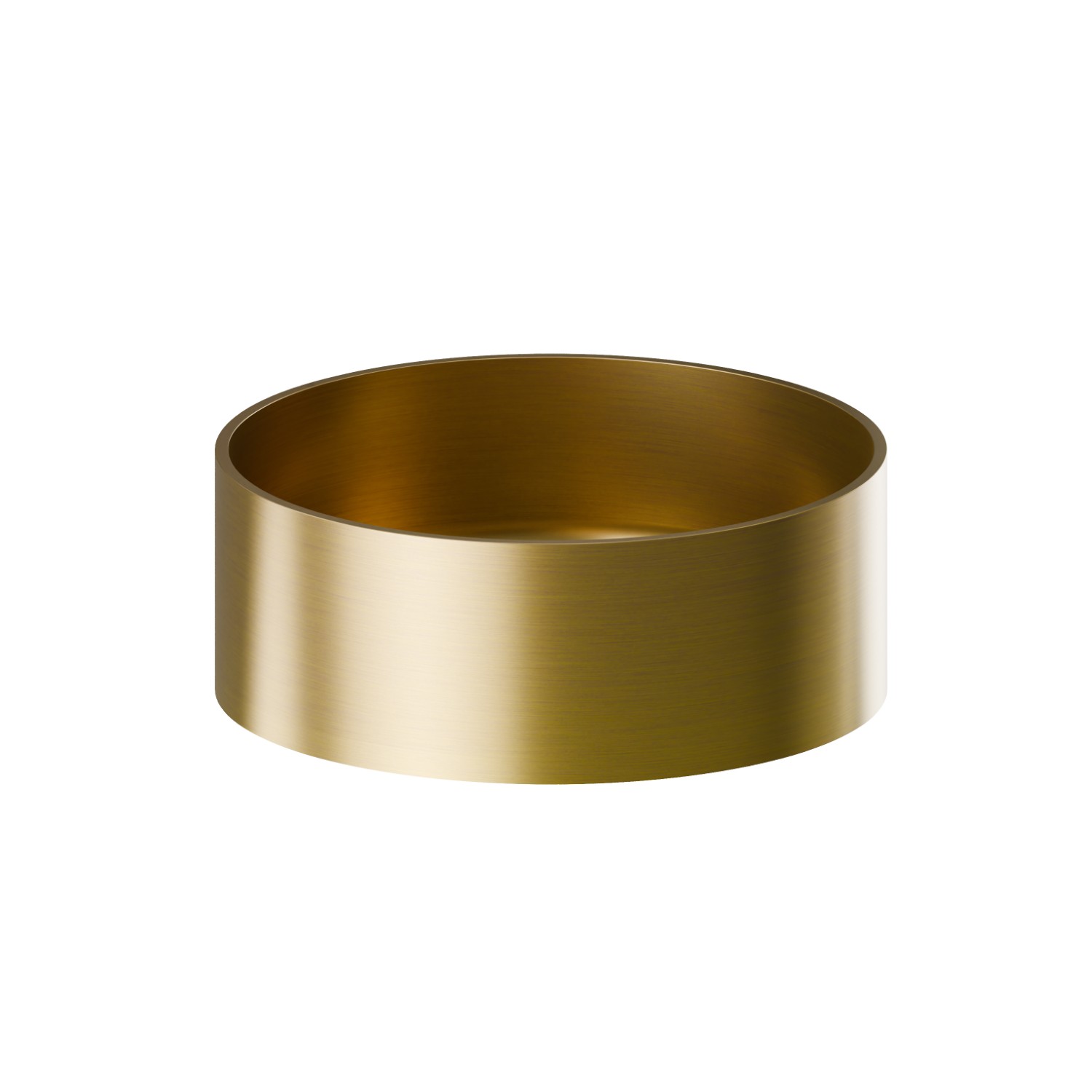 Lavabo da appoggio in acciaio inox completo di piletta con scarico a pulsante in finitura - finitura PVD Brushed Gold