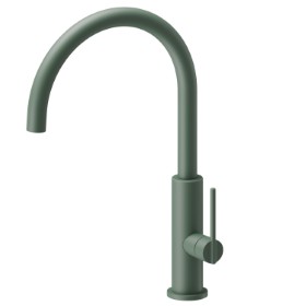 Single-lever sink mixer with round swivel spout - finish Soft Eucalypt