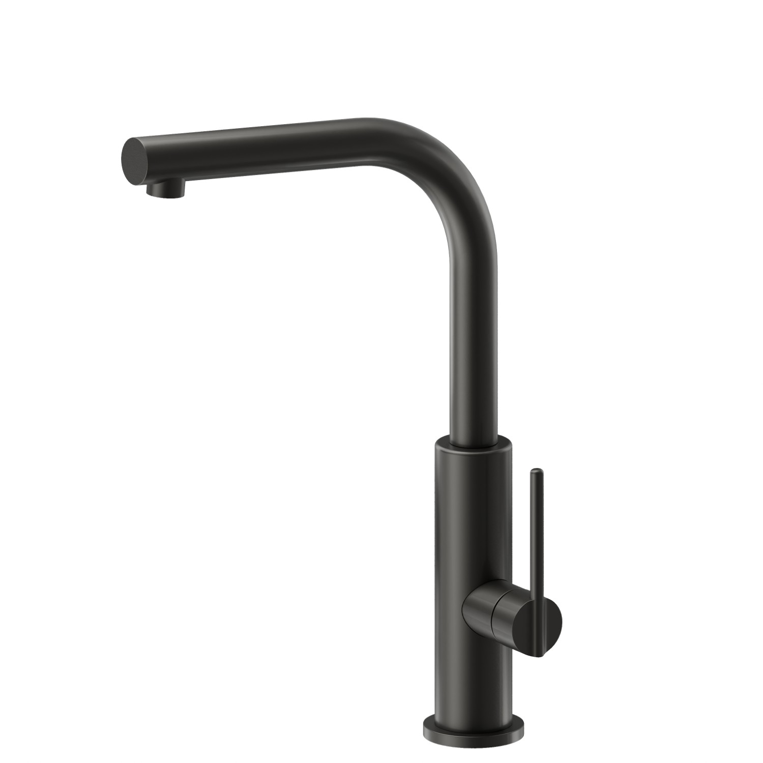 Einhebel-Spültischmischer mit drehbarem L-Auslauf - oberfläche Carbon Satin
