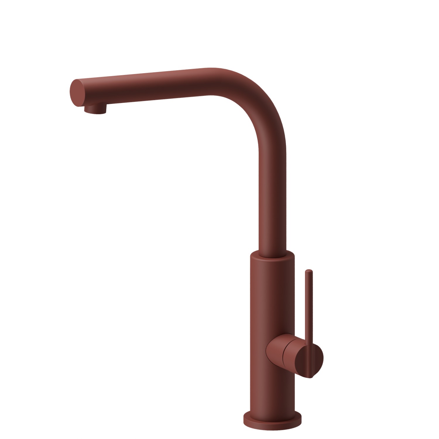 Single-lever sink mixer with L swivel spout - finish Soft Maple