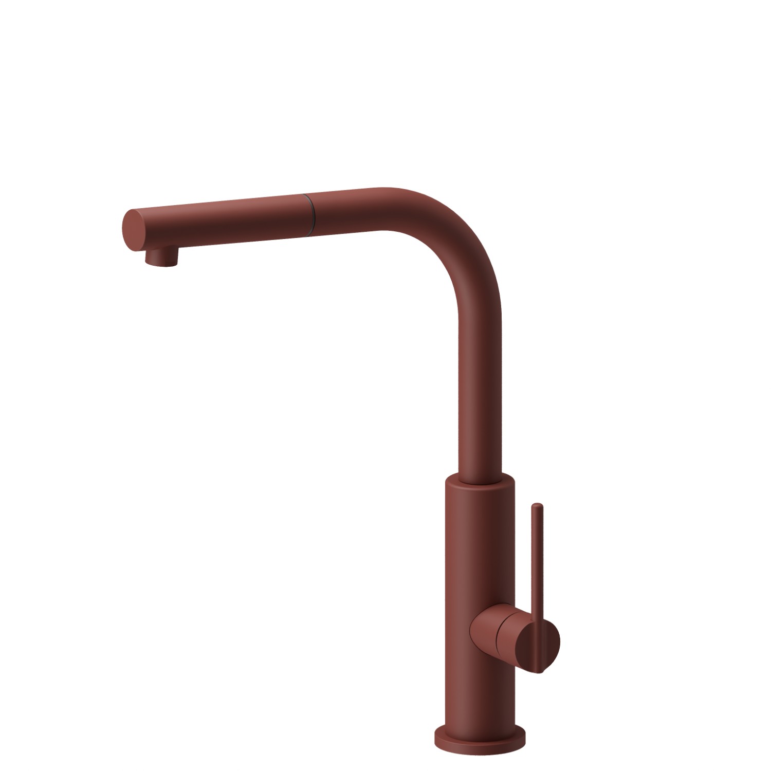 Einhebel-Spültischmischer mit schwenkbarem L-Auslauf und ausziehbarer Handbrause - oberfläche Soft Maple