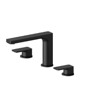 3-hole basin group. 1/2” T piece - finish Matt Black