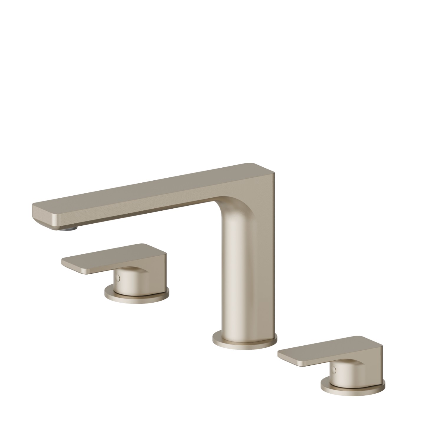 3-hole basin group. 1/2” T piece - finish Gold Satin