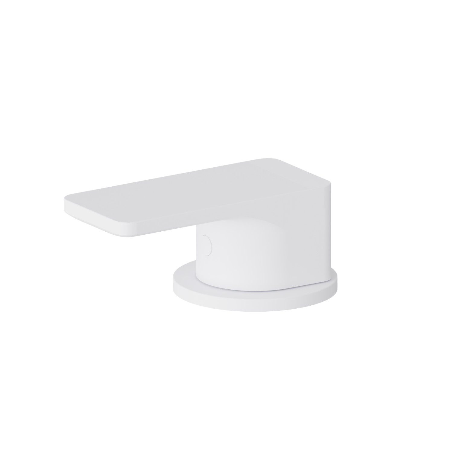 Single lever deck-mounted washbasin control - finish Matt White