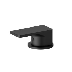 Single lever deck-mounted washbasin control - finish Matt Black