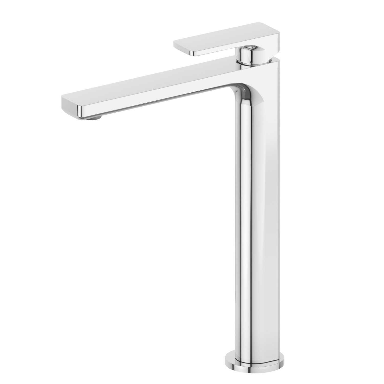 Miscelatore monocomando versione alta per lavabo da appoggio - finitura Cromo