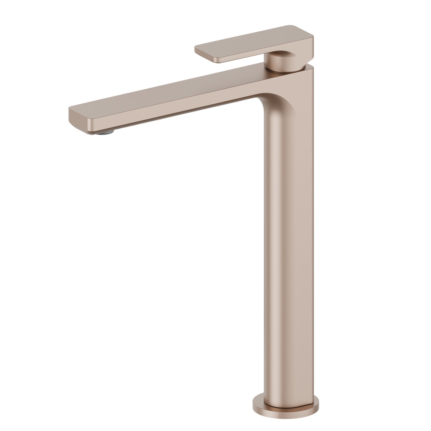 Single lever basin mixer, high version, for above counter basin - finish Copper Satin