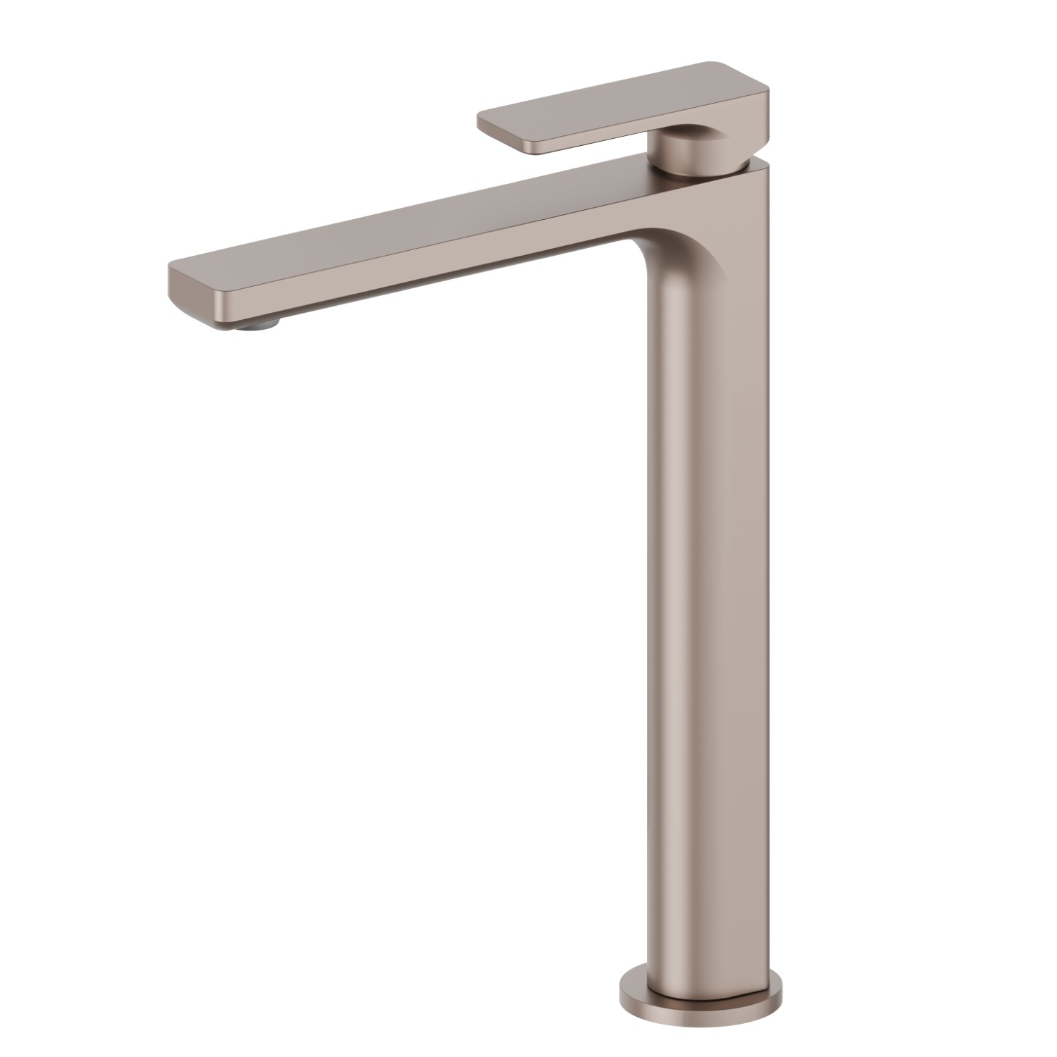 Single lever basin mixer, high version, for above counter basin - finish Copper Glossy
