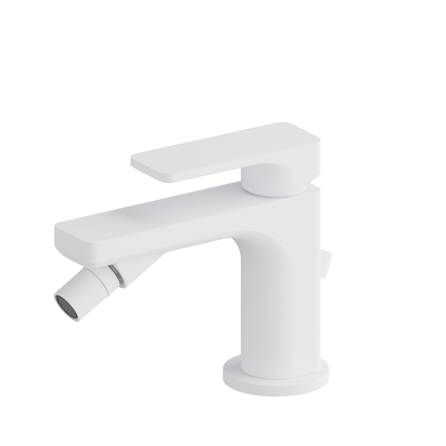 Single lever bidet mixer - finish Matt White