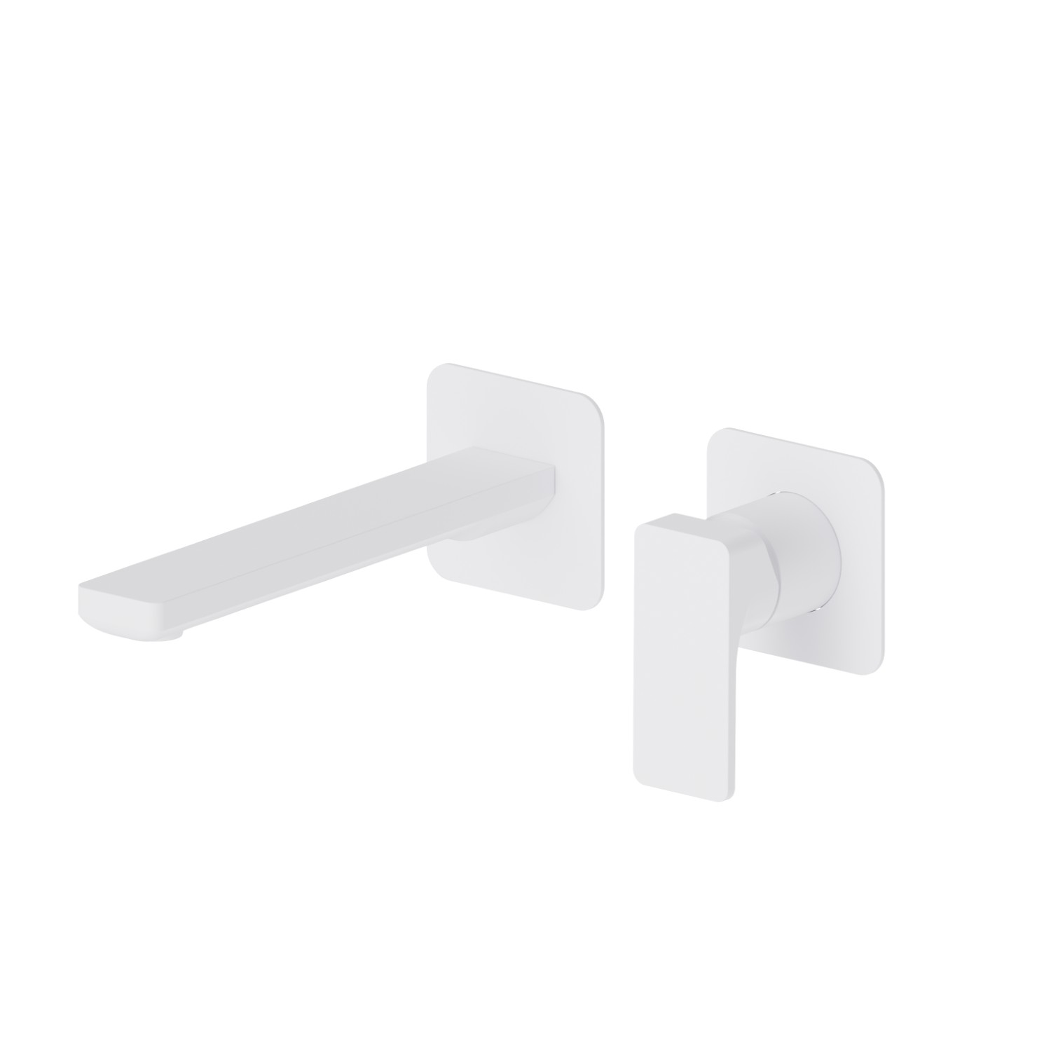 Single lever wall mixer group - finish Matt White