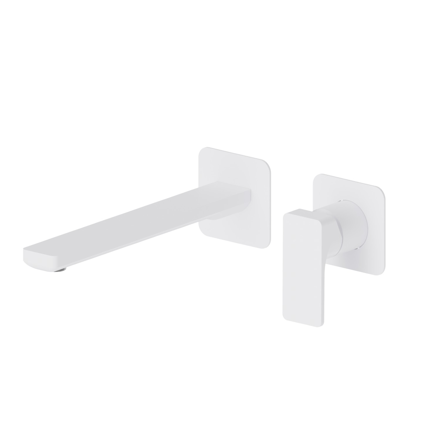 Single lever wall mixer group - finish Matt White