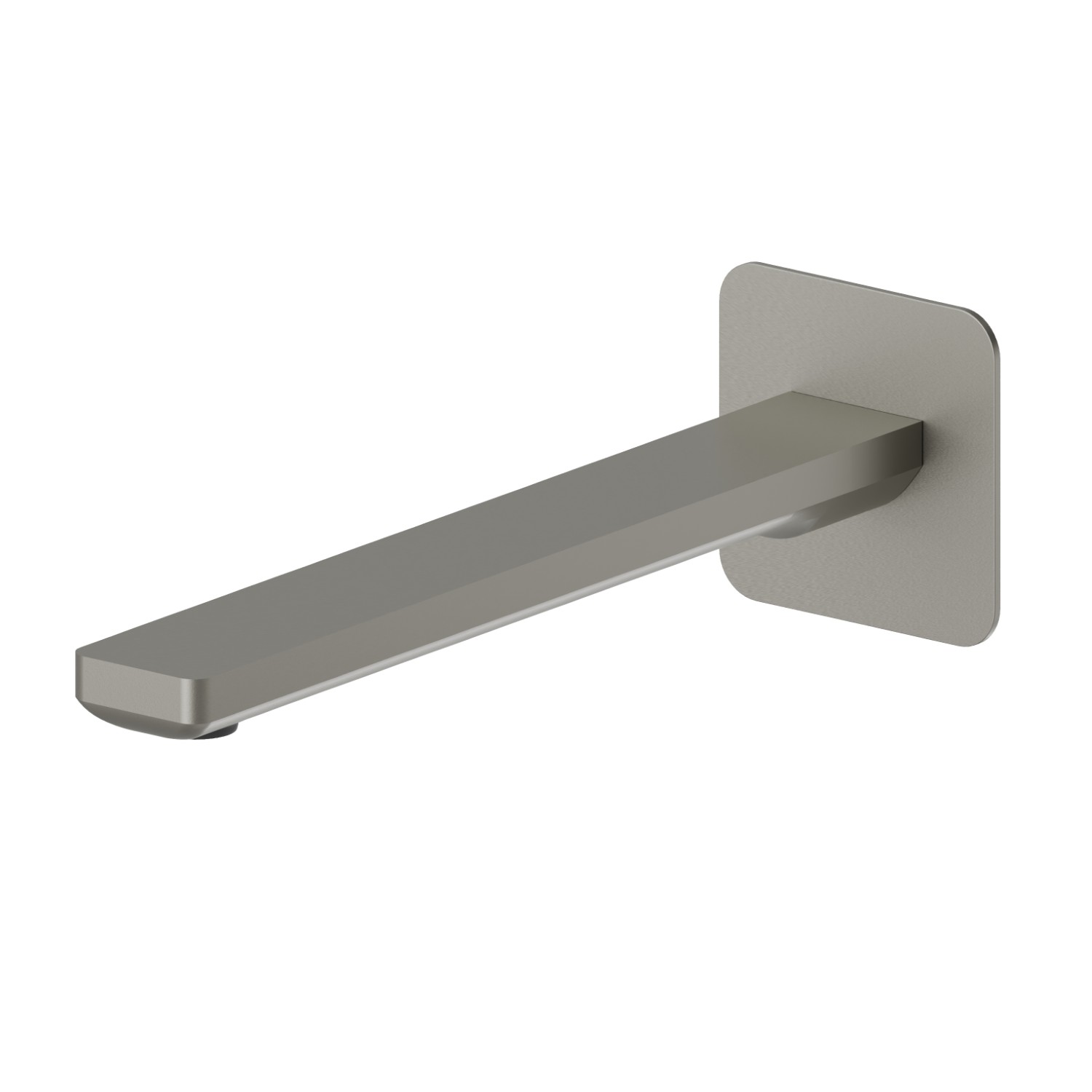 Wall spout for basin group with 1/2” connection - finish Titanium Satin