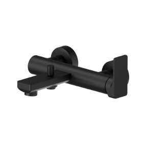 Single lever exposed bath mixer automatic diverter bath/shower set - finish Matt Black